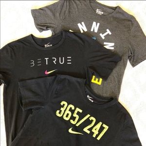 3 Men’s Nike tee athletic cut short sleeves shirts